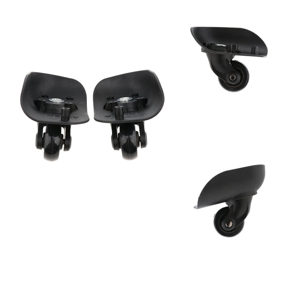 2 Pairs Universal Swivel Suitcase Trolley Luggage Casters Replacement Wheels