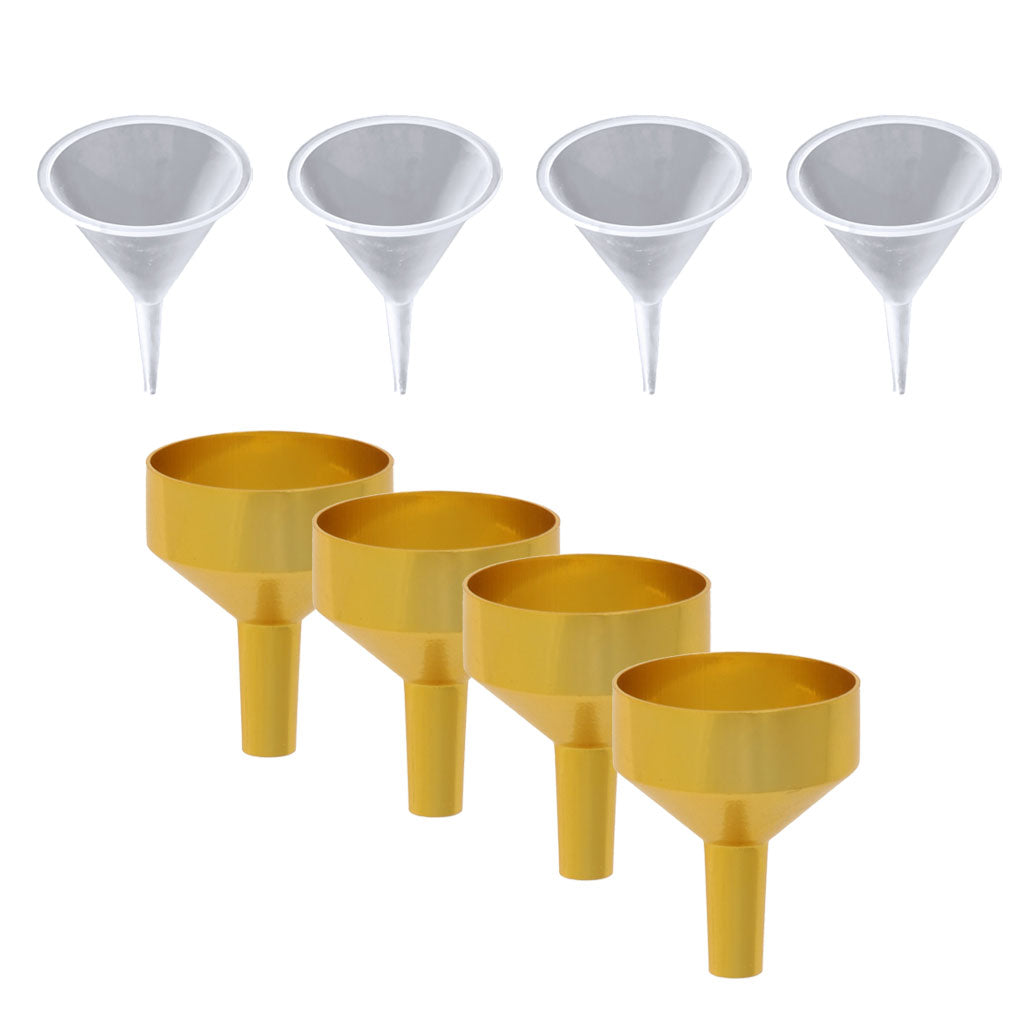 8 Pack Plastic Metal Funnel Fill Liquid Water For Home Ice Ball Maker Tools