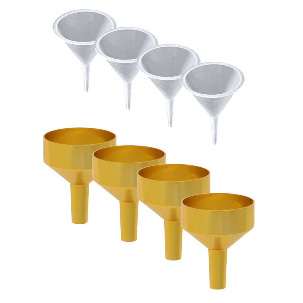 8 Pack Plastic Metal Funnel Fill Liquid Water For Home Ice Ball Maker Tools