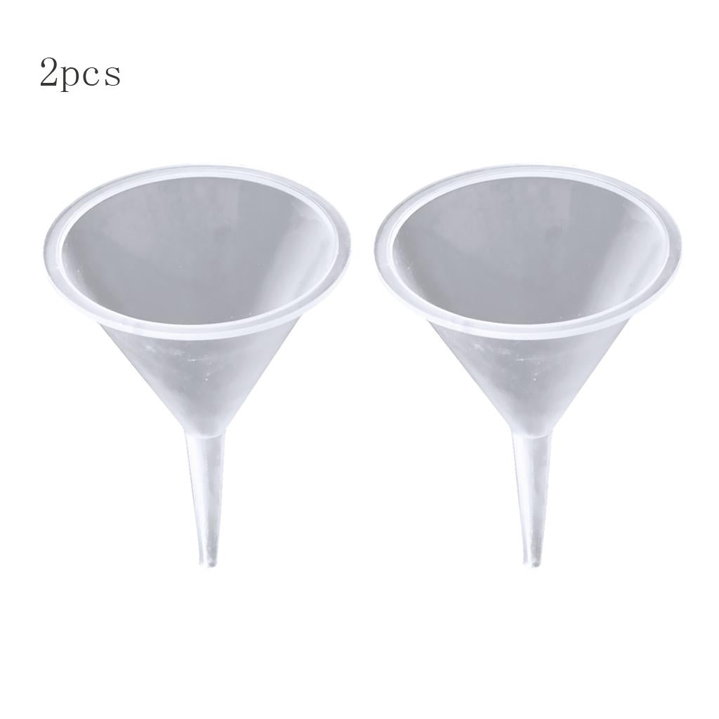 2 Pieces Small Plastic Funnels For Diffuser Bottle Mini Liquid Oil Funnels