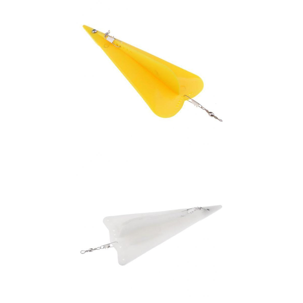 2pcs Trolling Diving Board with Lead Sinker Boat Fishing Diver Boards