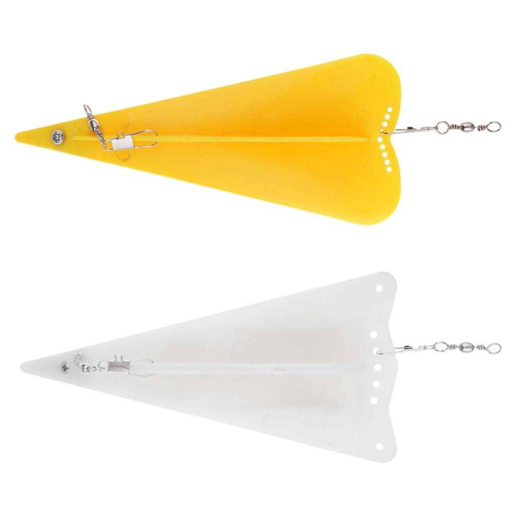 2pcs Trolling Diving Board with Lead Sinker Boat Fishing Diver Boards