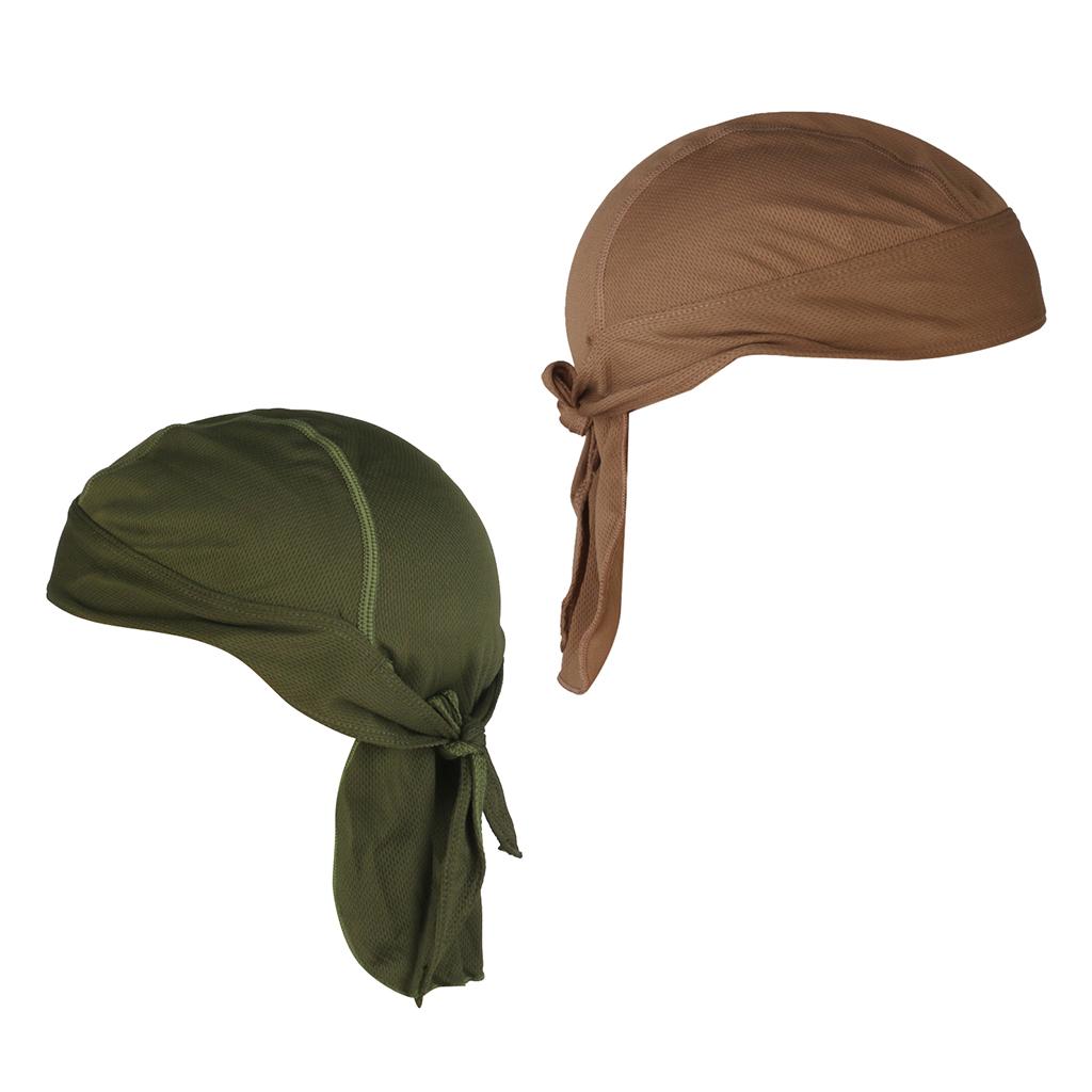 2pcs Polyester Anti-UV Wrap Tie Bandana Hat Pirate Scarf for Riding Cycling