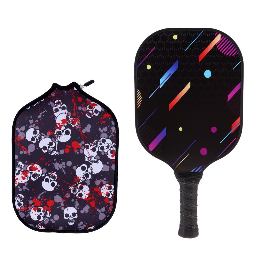Carbon Fiber Honeycomb Composite Core Pickleball Paddle & Zipper Case Cover