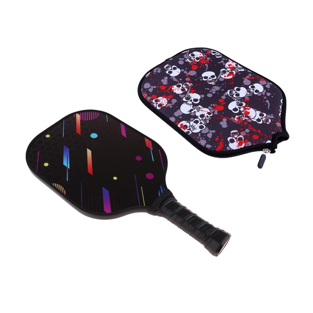 Carbon Fiber Honeycomb Composite Core Pickleball Paddle & Zipper Case Cover