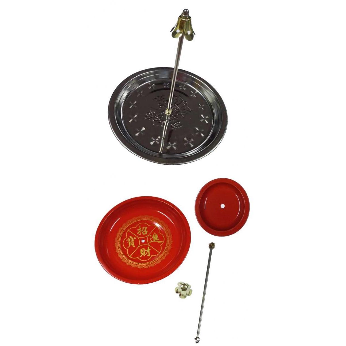 2Pcs Adjustable Incense Holder Burner Plate For Sandalwood Coil