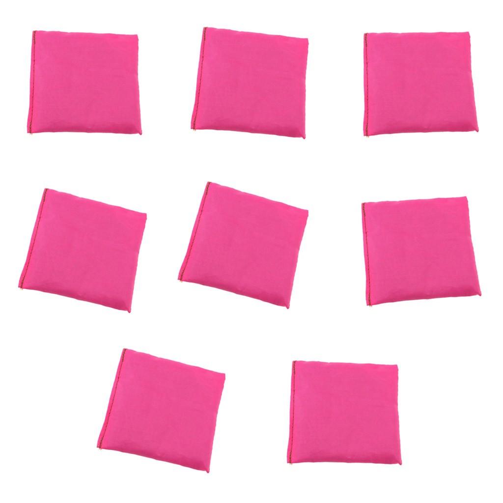 8pcs Double Layer Cornhole Bag - Bean Bag for Tossing Corn Hole Game Rose