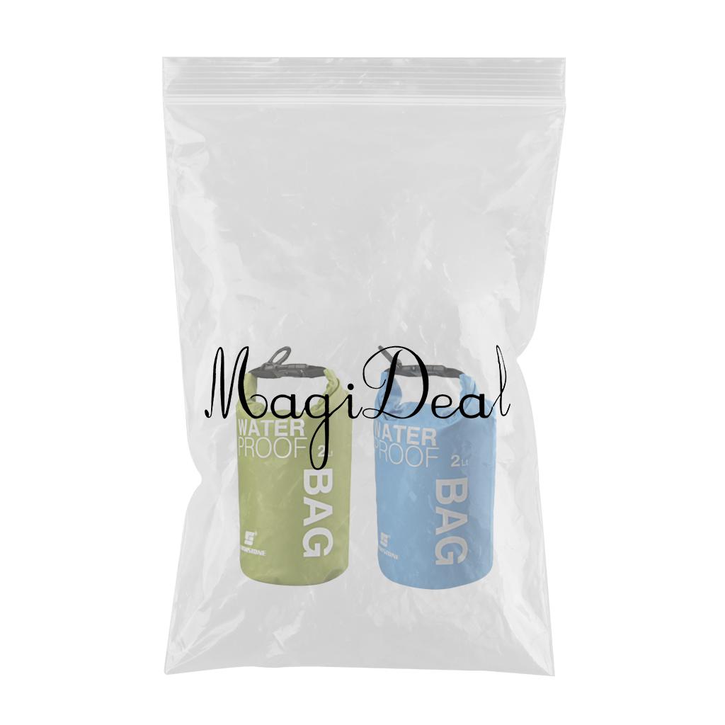 2pcs Waterproof Bag Sack Pouch Kayaking Camping Rafting Floating 2L