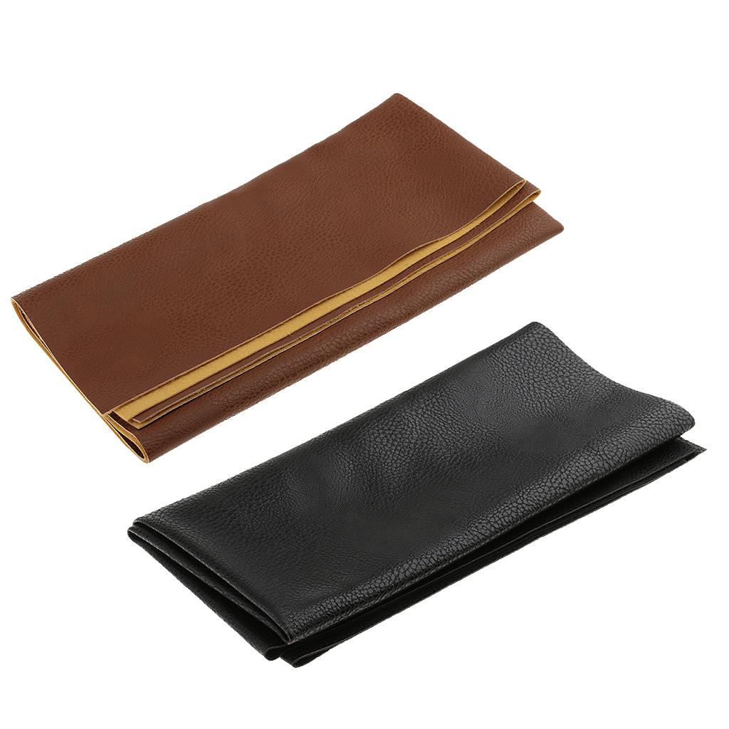 2pcs Leather Square Fabric Sheet for DIY Sewing Bag Craft Material 50x50cm
