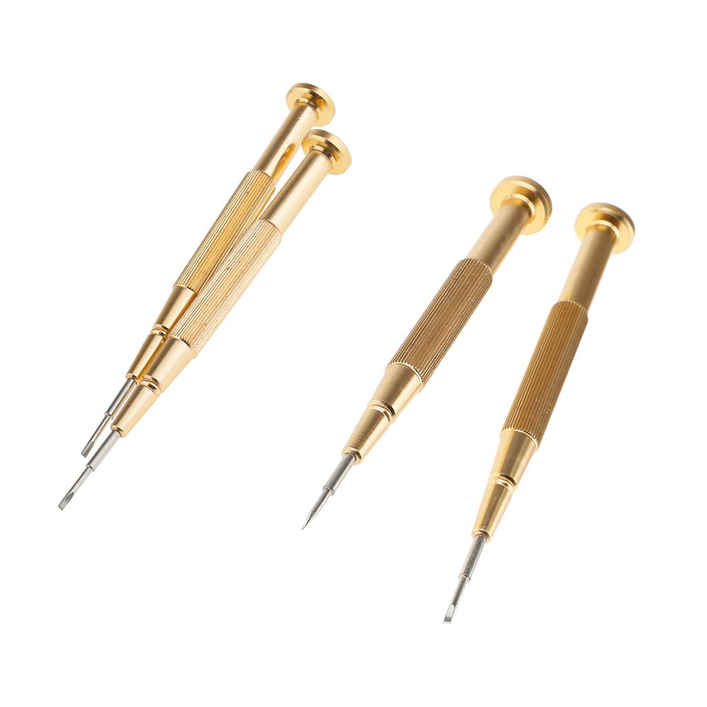 4 Pieces Precision Flat & Cross Screwdriver Eye Glasses Jewelry Repair Tools