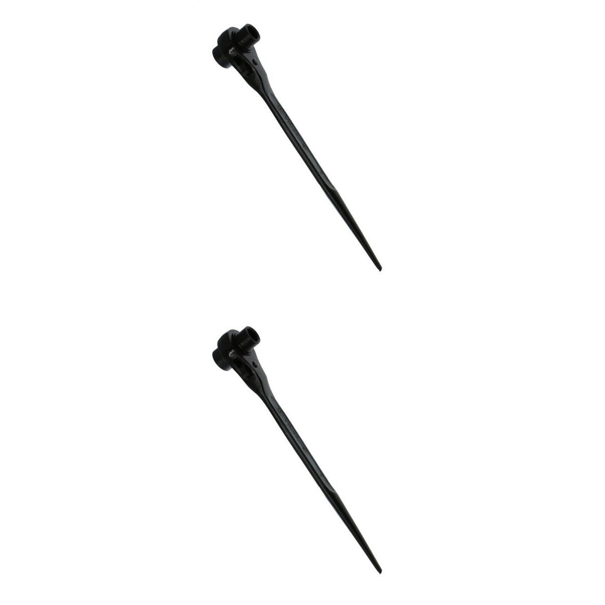 2pcs Scaffolding Scaffold Podger Ratchet Spanner Ratcheting Wrench