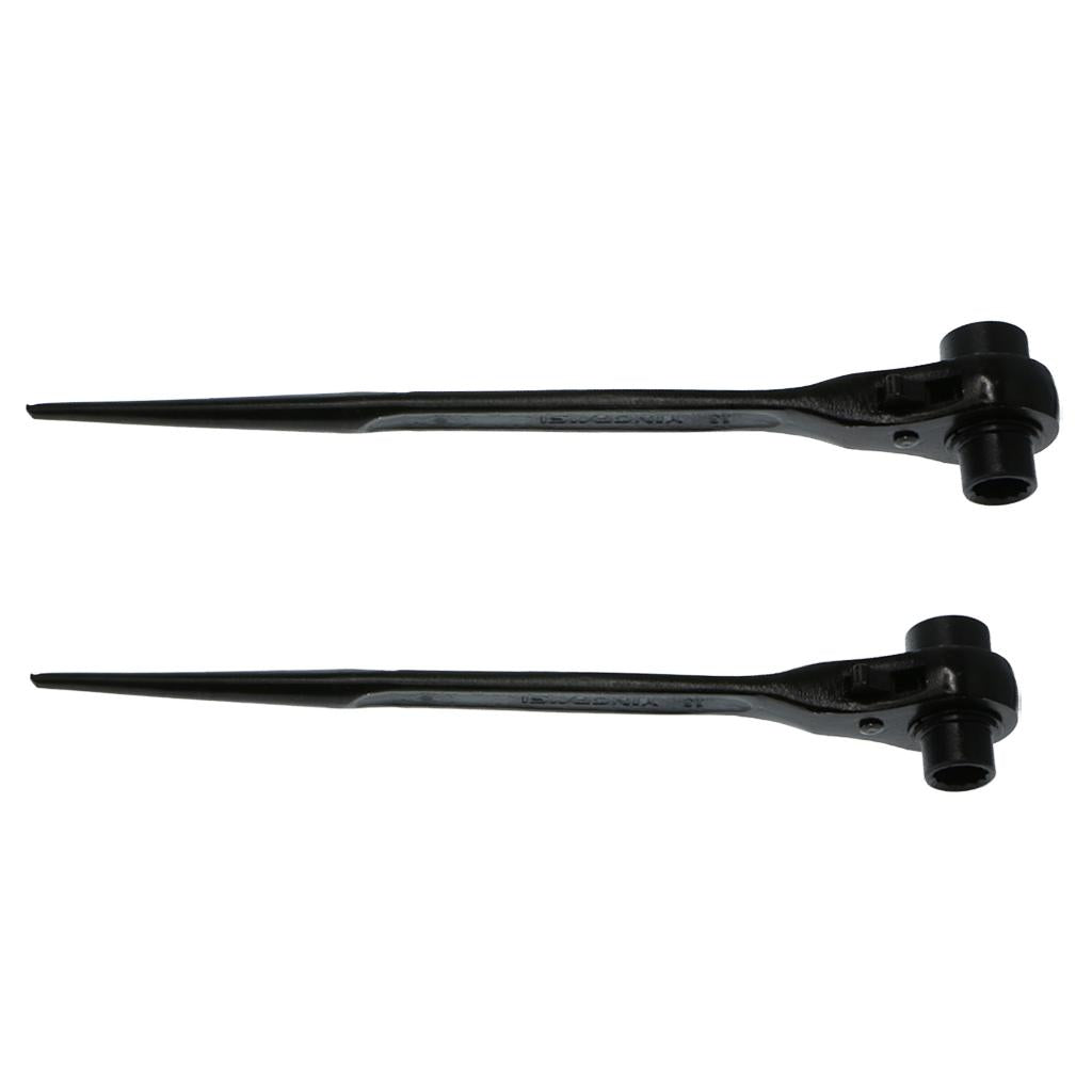 2pcs Scaffolding Scaffold Podger Ratchet Spanner Ratcheting Wrench