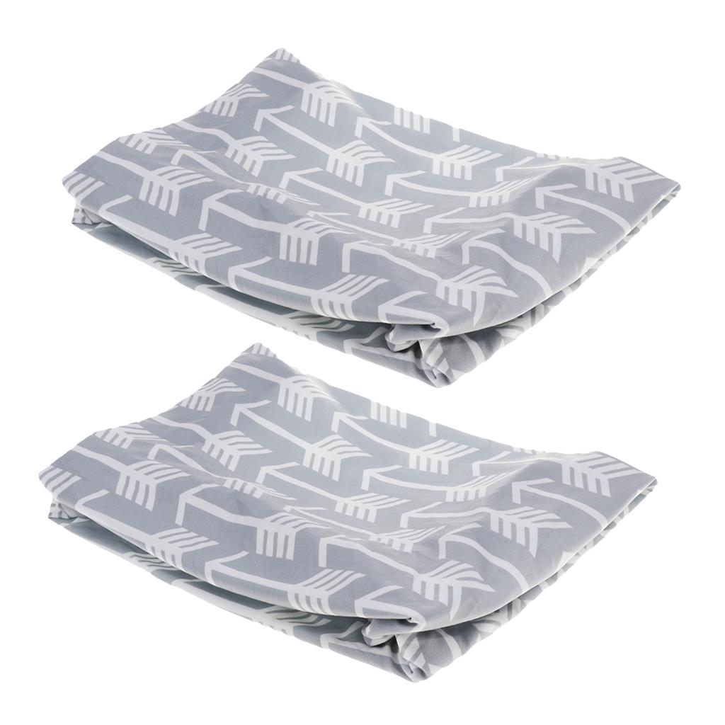 2Pcs Kids Fitted Diaper Changing Mat Cover Baby Nursery Case Sheet