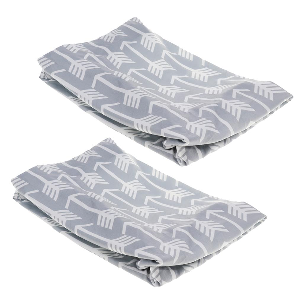 2Pcs Kids Fitted Diaper Changing Mat Cover Baby Nursery Case Sheet