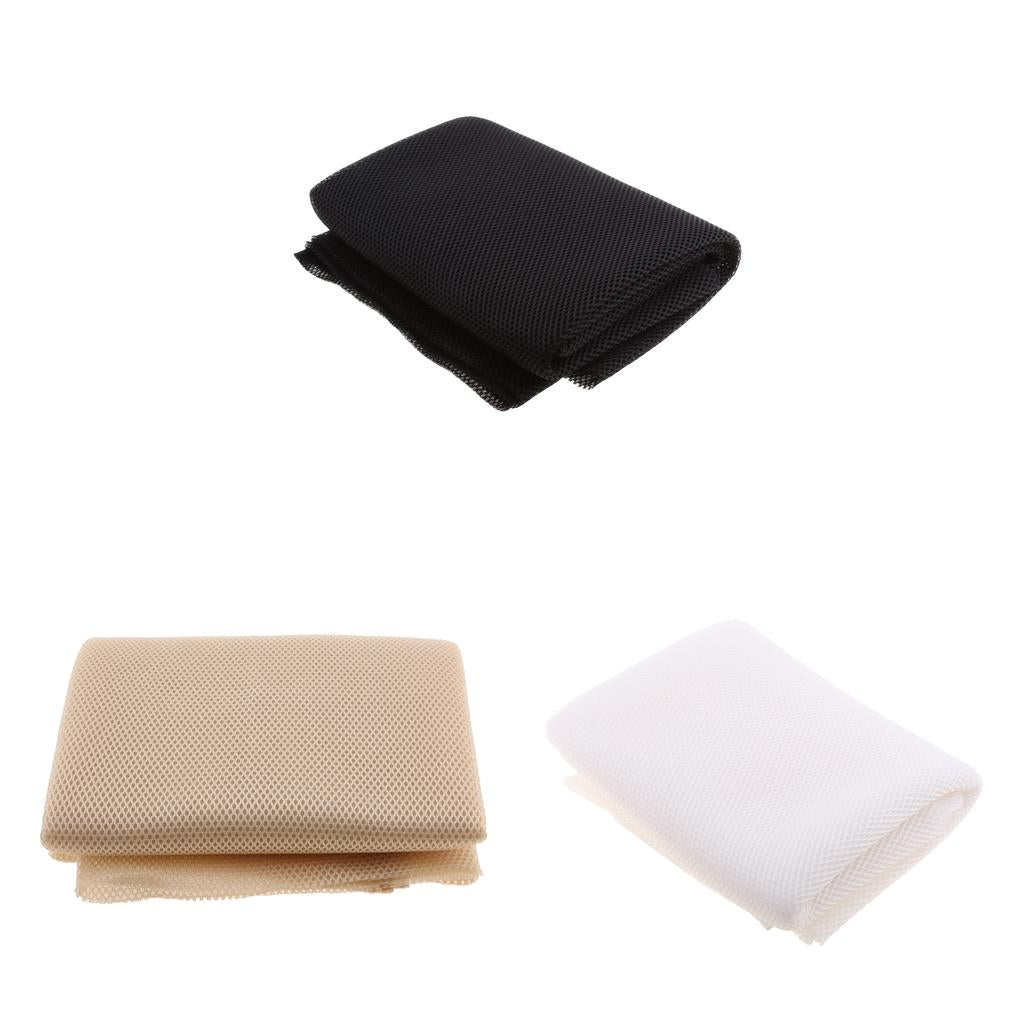 3Pieces Speaker Grill Cloth Stereo Gille Fabric Speaker Mesh Cloth