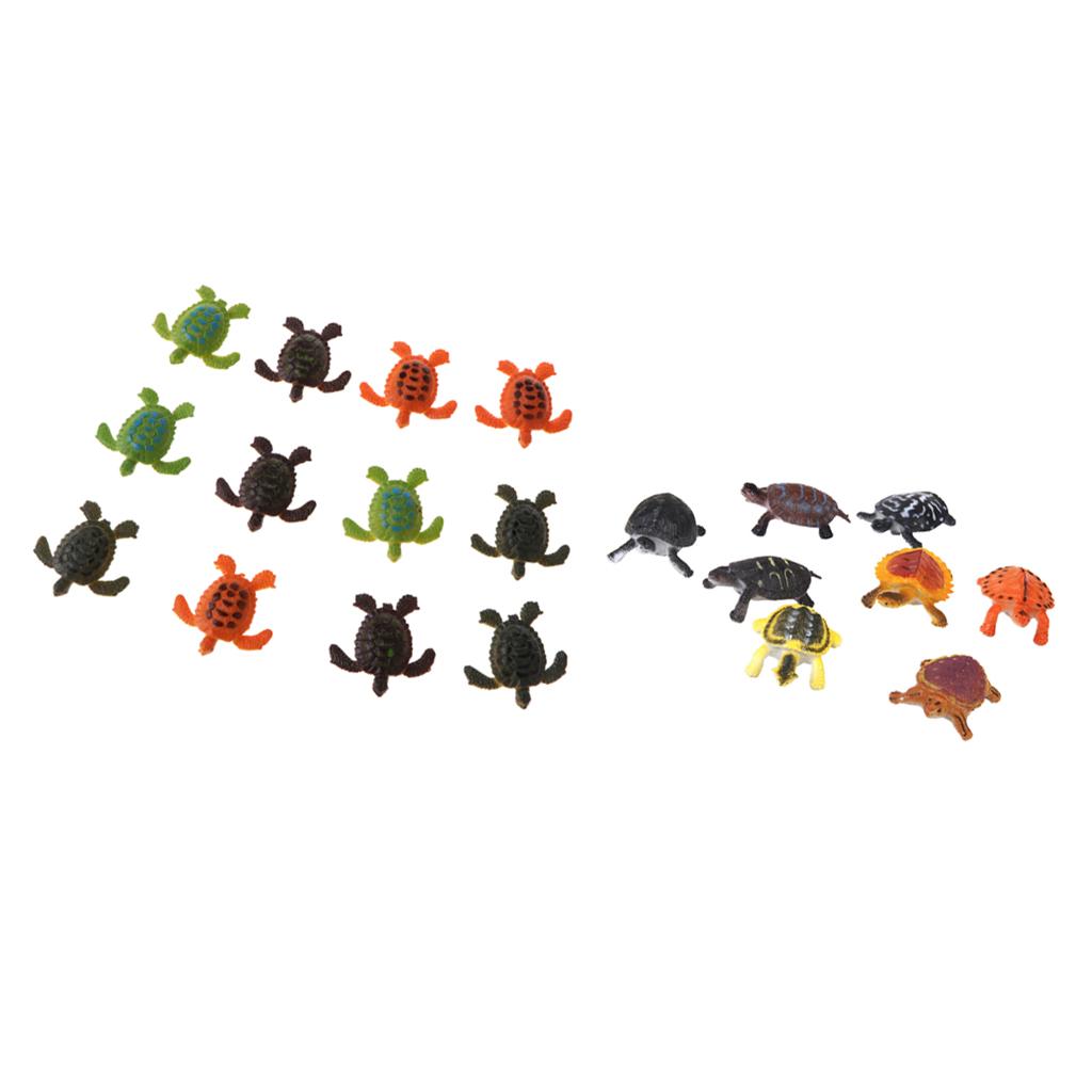 20-piece Plastic Animal Turtle Models Kids Educational Toy Party Bag Fillers