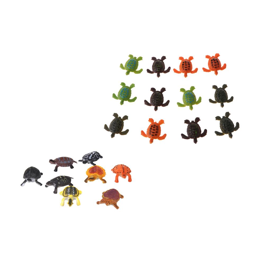 20-piece Plastic Animal Turtle Models Kids Educational Toy Party Bag Fillers