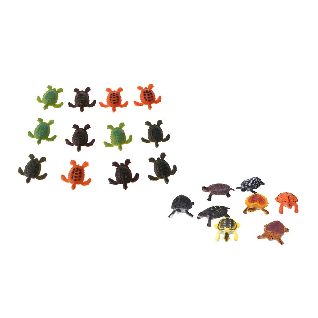 20-piece Plastic Animal Turtle Models Kids Educational Toy Party Bag Fillers