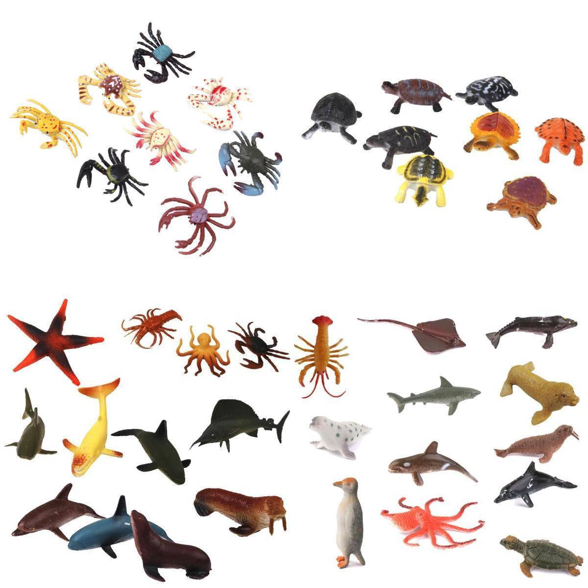 40 Pices Realistic Mixed Plastic Marine Animals Kids Toy Party Bag Favors
