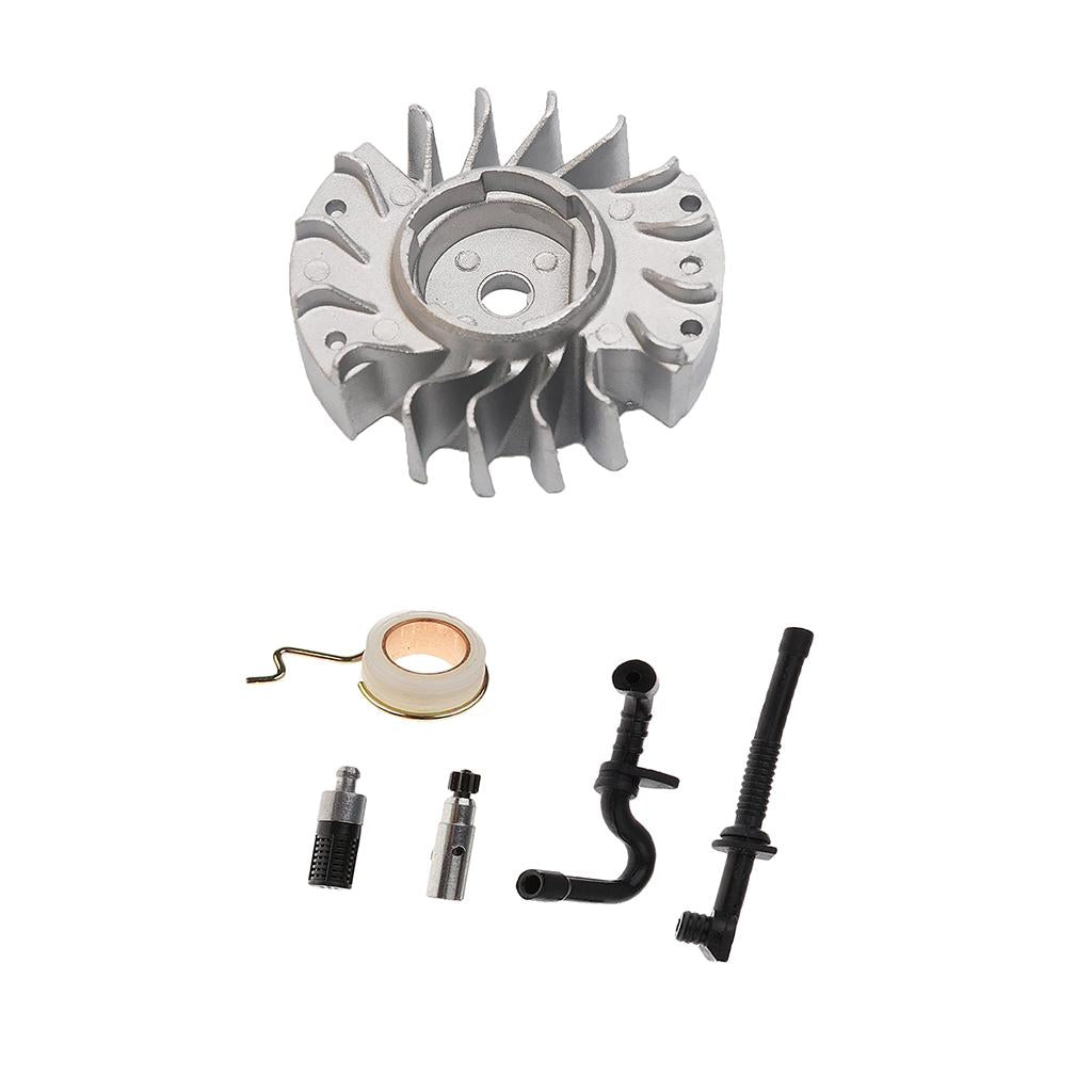 Chainsaw Flywheel + Oil Fuel Line Kit Fits for STIHL 017 018 MS170 MS180
