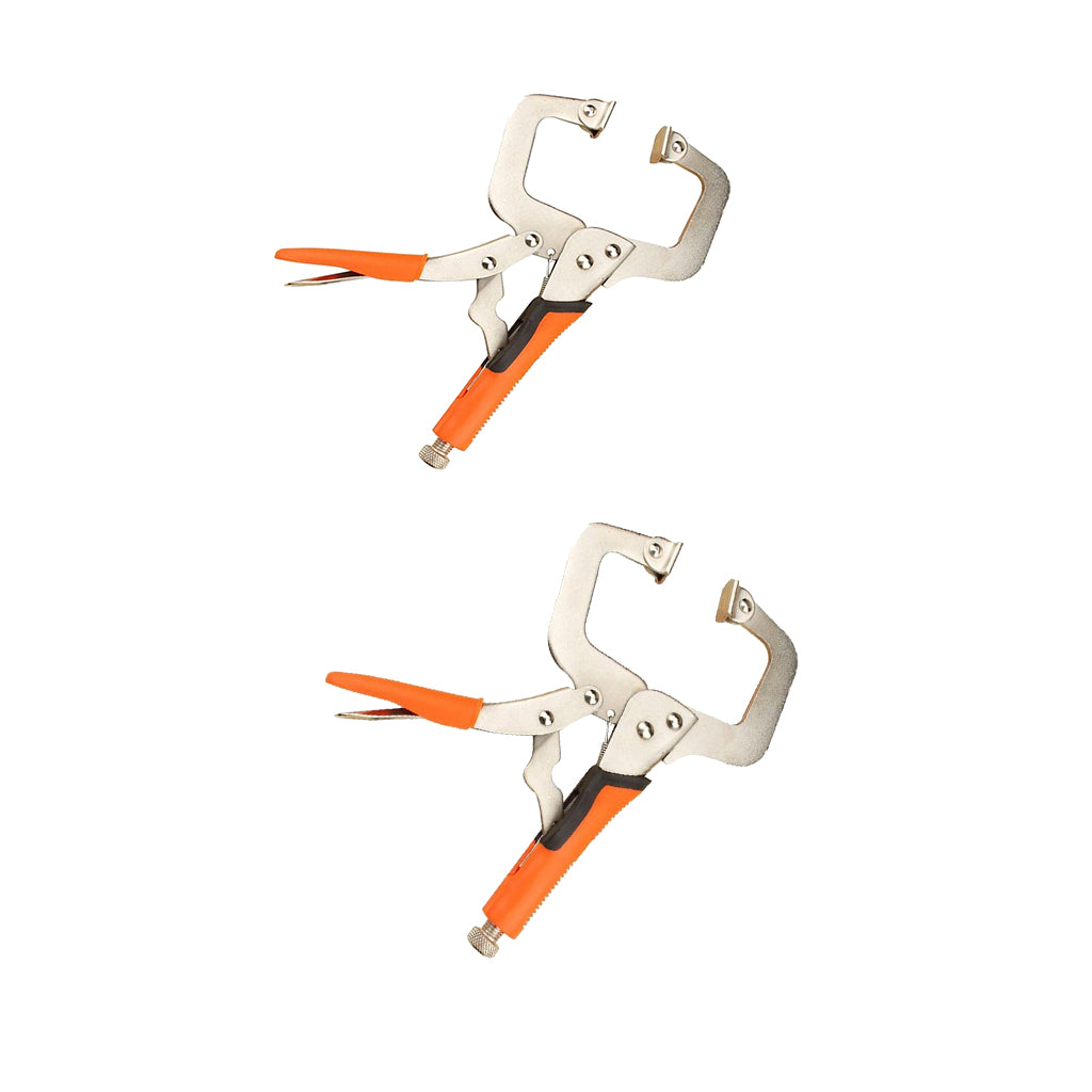 C Clamp Vise Grip Locking Regular Tip Multi Pincers Tongs Forceps 6/11 Inch