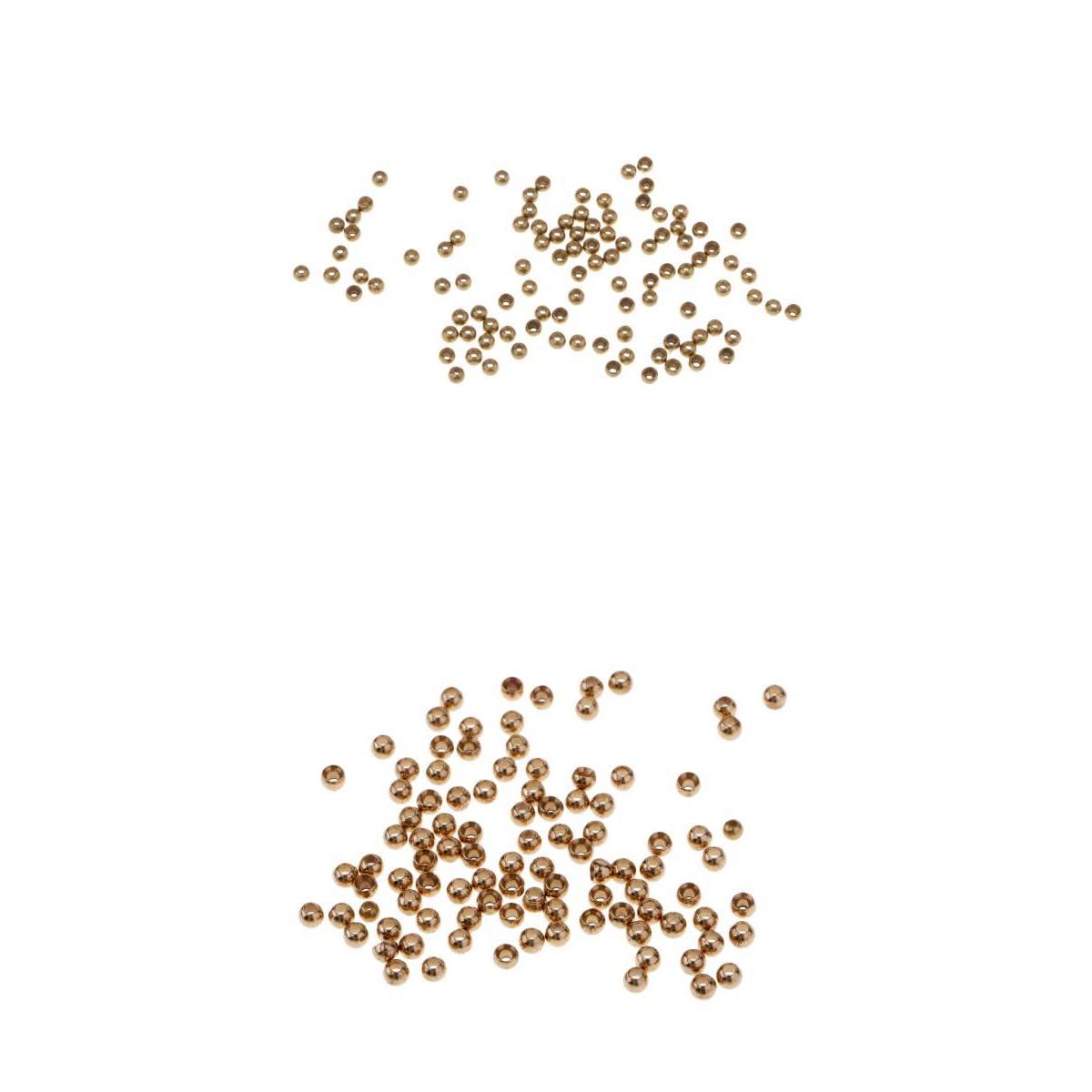 200pcs Fly Tying Head Beads Fly Fishing Nymph Head Ball Beads 2.8mm 2.3mm
