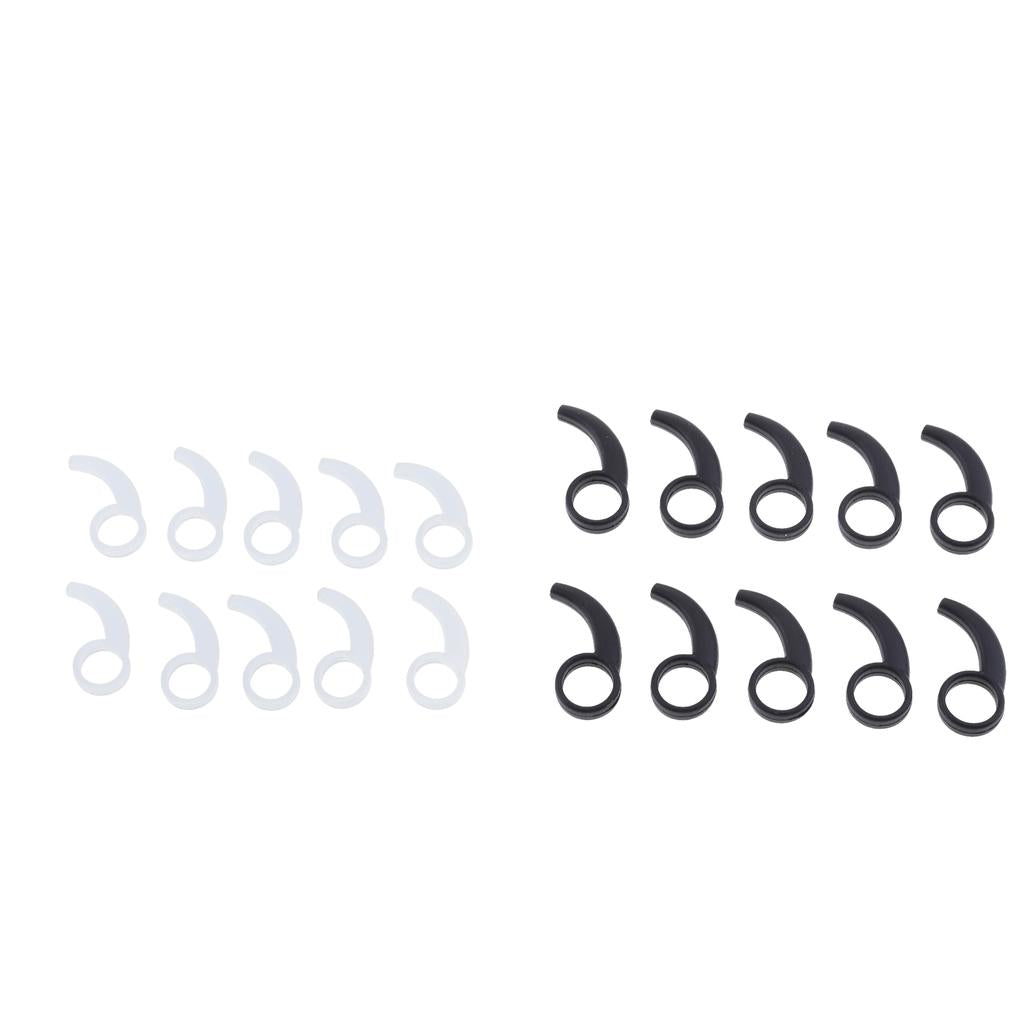 20 Pieces Silicone Earphone Ear Hooks Plugs for In-Ear Headphone 9MM-13MM