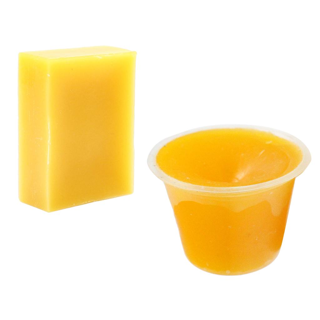 2 Pieces Natural Beeswax Wax Jewelry Rosewood Furniture Stamps Polishing Wax