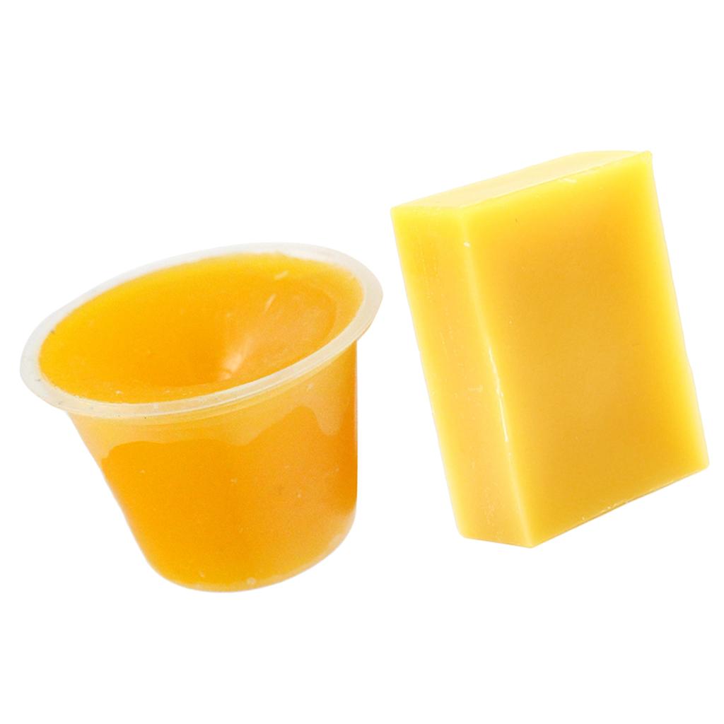 2 Pieces Natural Beeswax Wax Jewelry Rosewood Furniture Stamps Polishing Wax