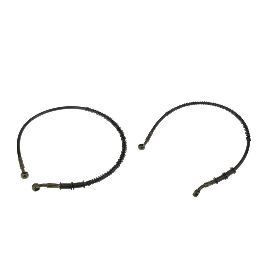 2Pcs Motorcycle ATV Pit Bike Brake Clutch Oil Hose Line Pipe 60cm & 70cm