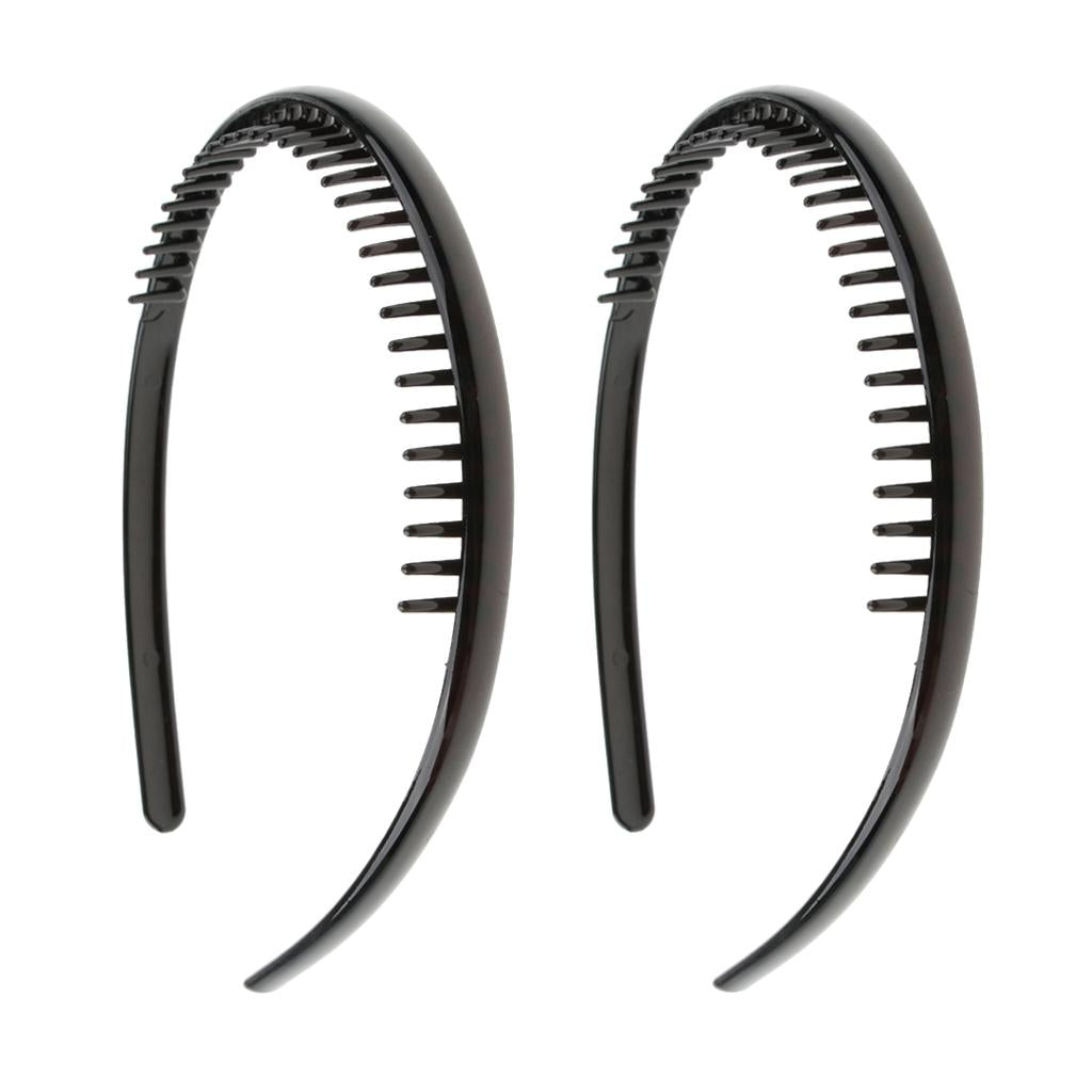 2pieces Phenovo Zigzag Hair Band Toothed Headband Women Men Hair Accessory