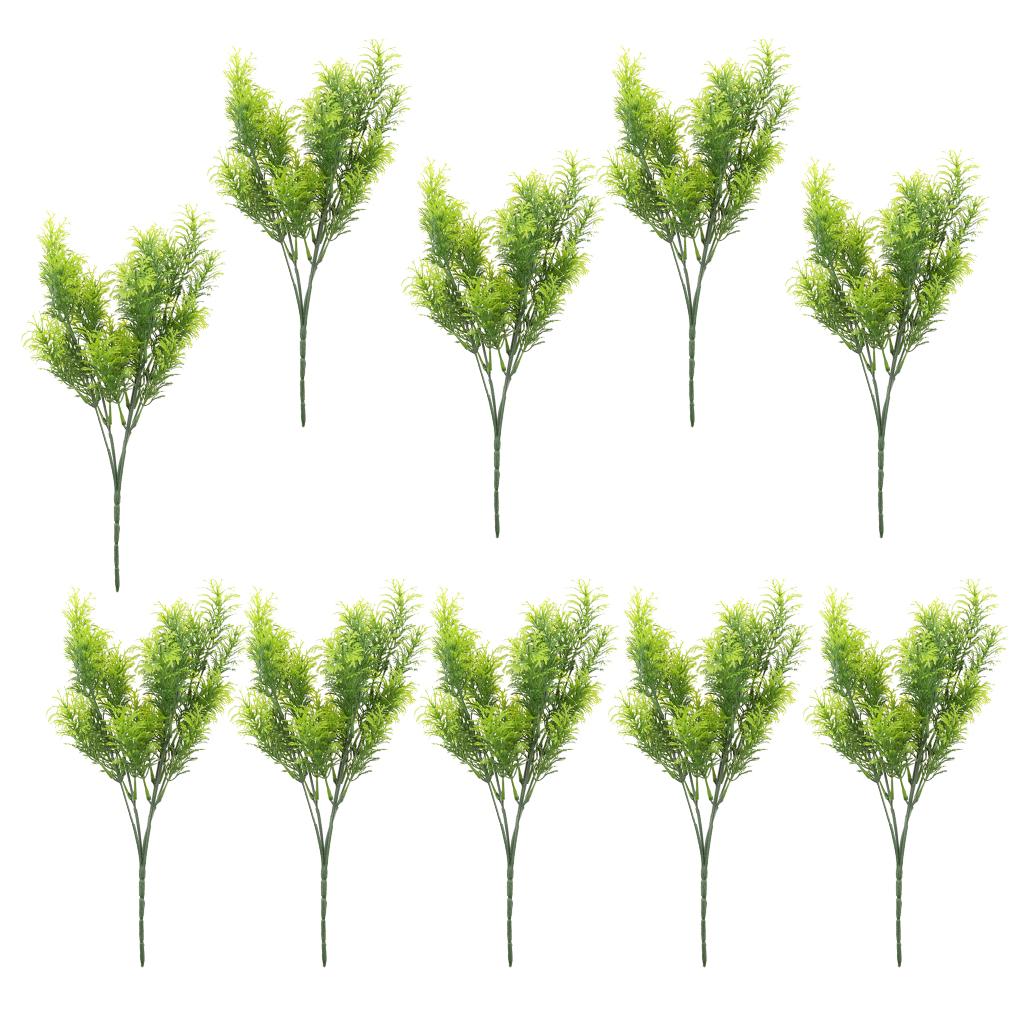 10Pcs 30cm Green Artificial Cedar Tree Home Garden Decoration Conifer Tree