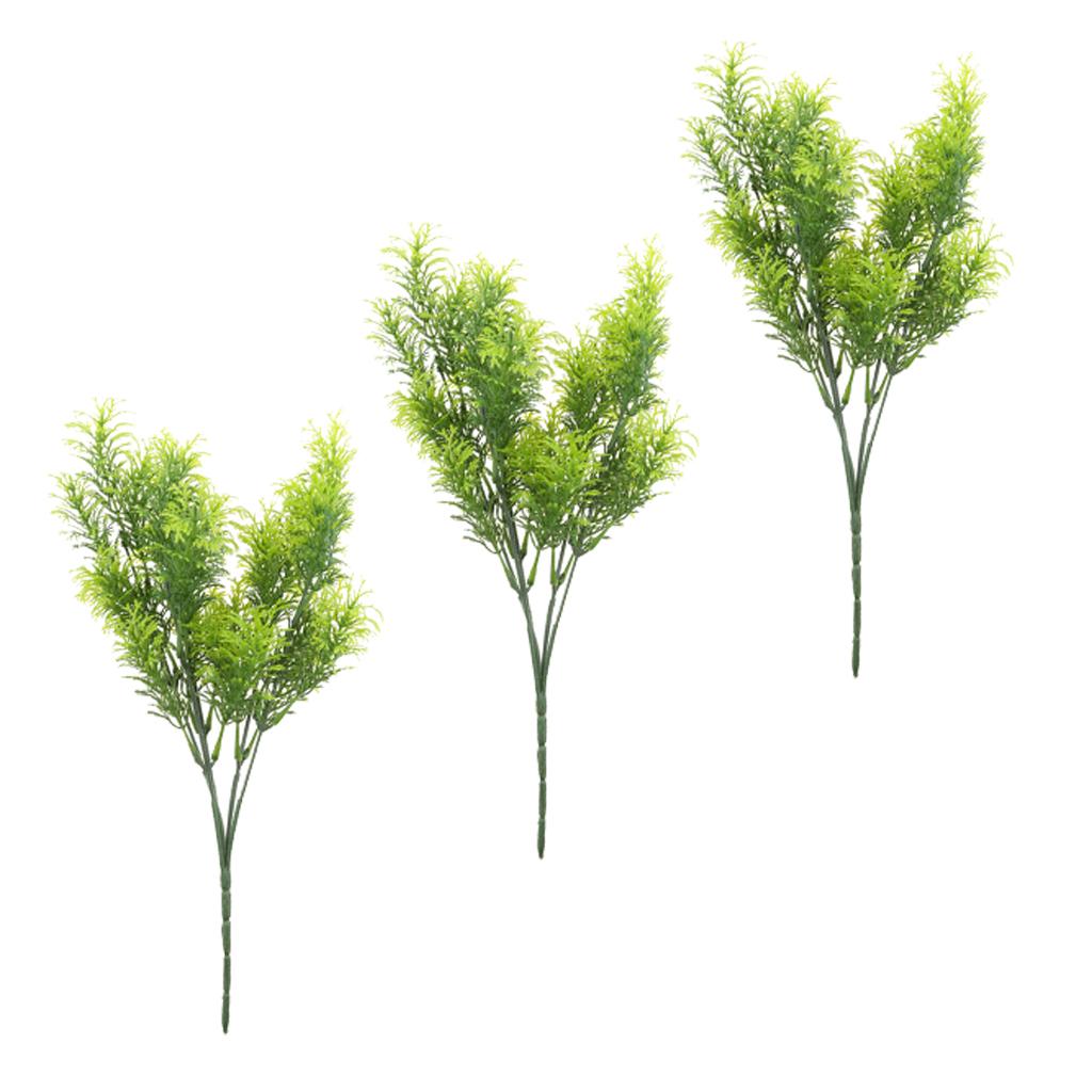 3Pcs 30cm Green Artificial Cedar Tree Home Garden Decoration Conifer Tree