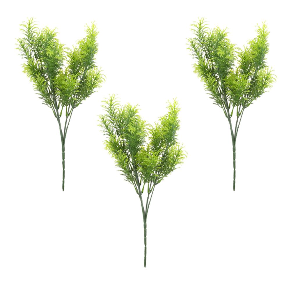 3Pcs 30cm Green Artificial Cedar Tree Home Garden Decoration Conifer Tree