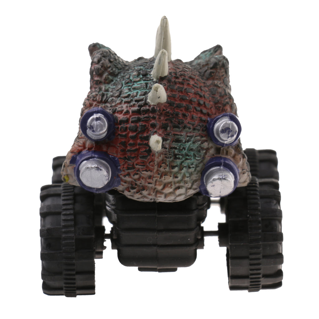 2 Pieces Kids Children Pull Back Car Dinosaur Figures Jurassic Toy Model