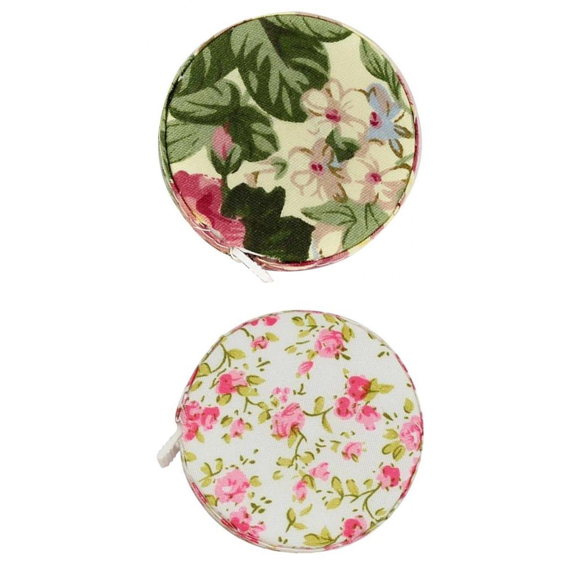2x Soft Flat Measuring Ruler Sewing Tailor Tape Measure Fabric Covered Tools