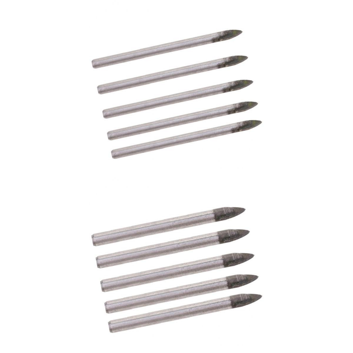 2pcs Triangular Drill Bits Set Tiles Ceramic Glass Opener 6mm& 8mm