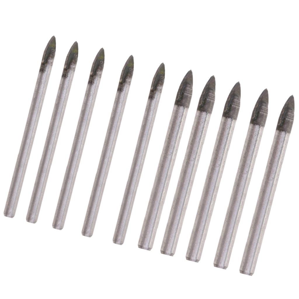 2pcs Triangular Drill Bits Set Tiles Ceramic Glass Opener 6mm& 8mm