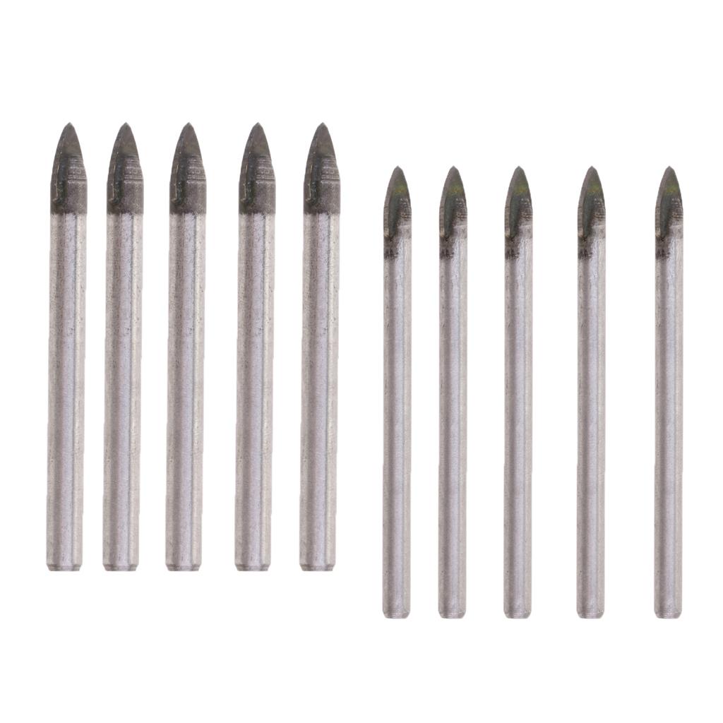2pcs Triangular Drill Bits Set Tiles Ceramic Glass Opener 6mm& 8mm