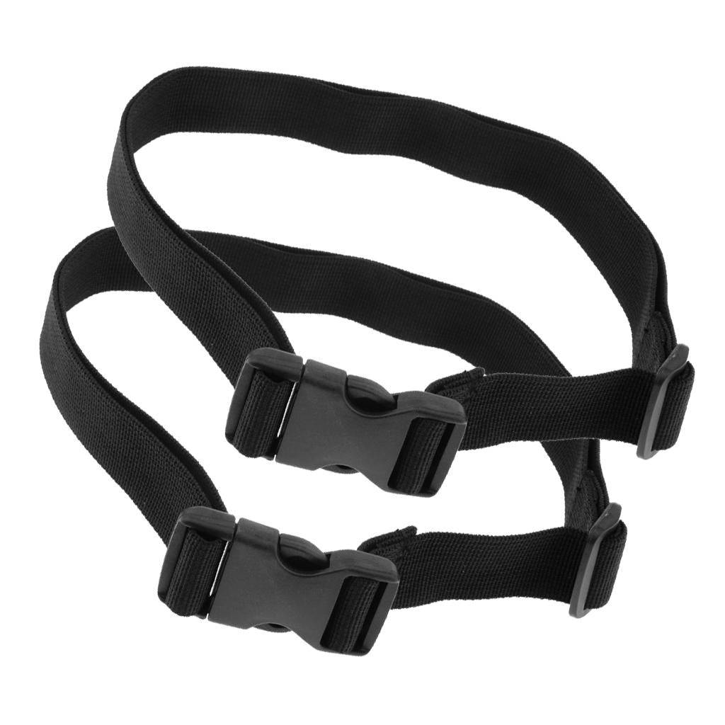 2pcs Heavy Duty Quick-Release Web Waist Belt with Plastic Buckle Width 2.5cm