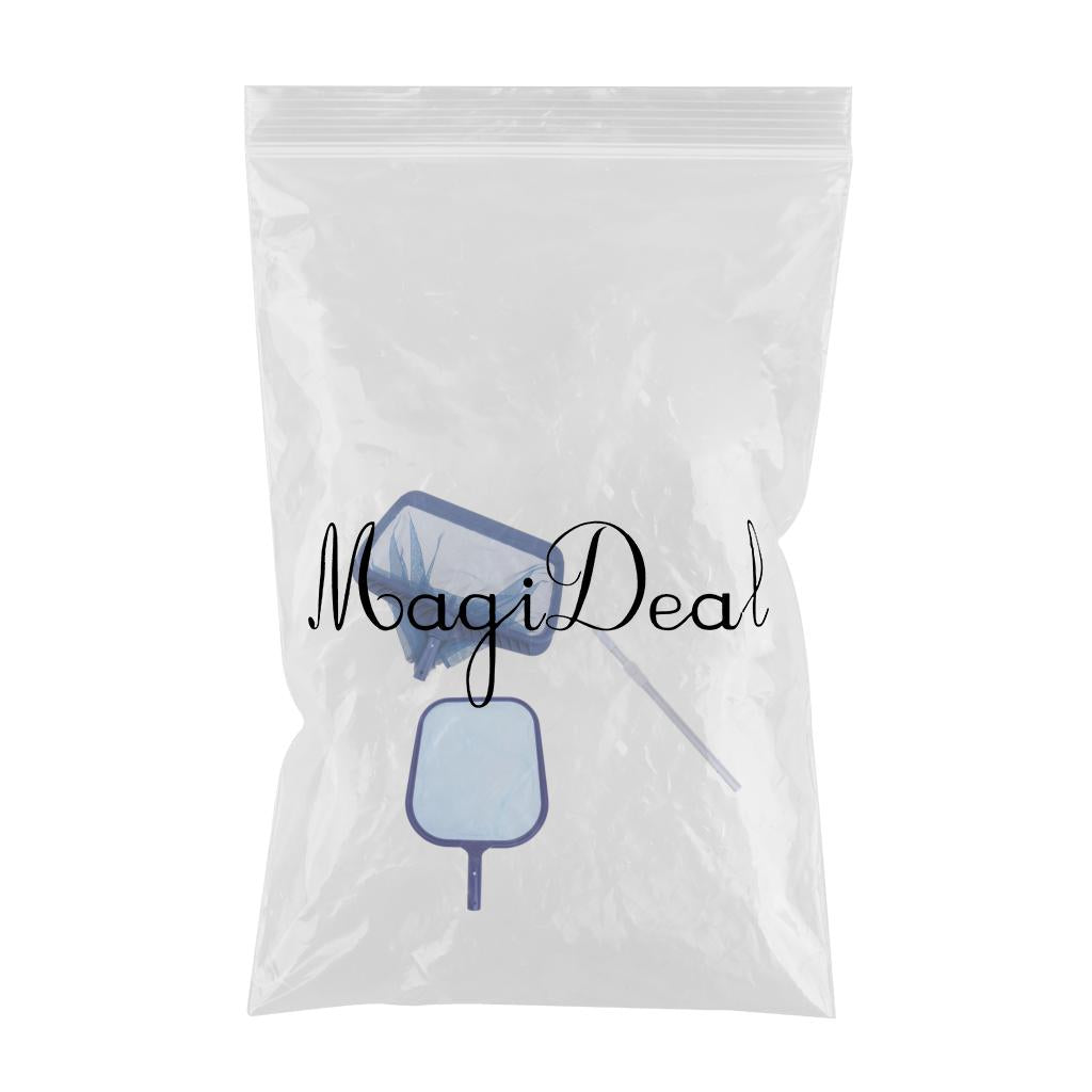2x Swimming Pool Spa Cleaning Leaf Skimmer Net & 1m Aluminum Telescopic Pole