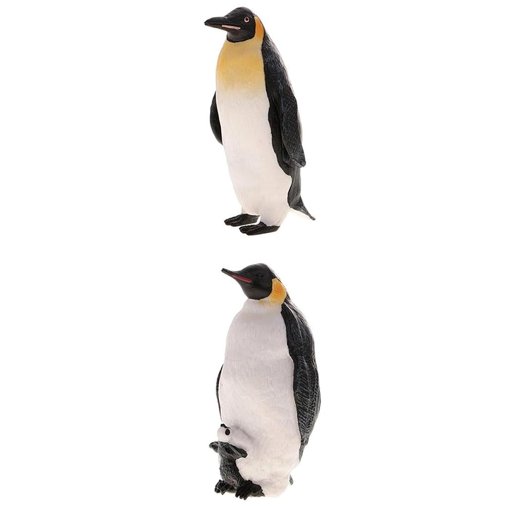 2x Realistic Animal Model Figurine Action Figures Educational Toy Penguin