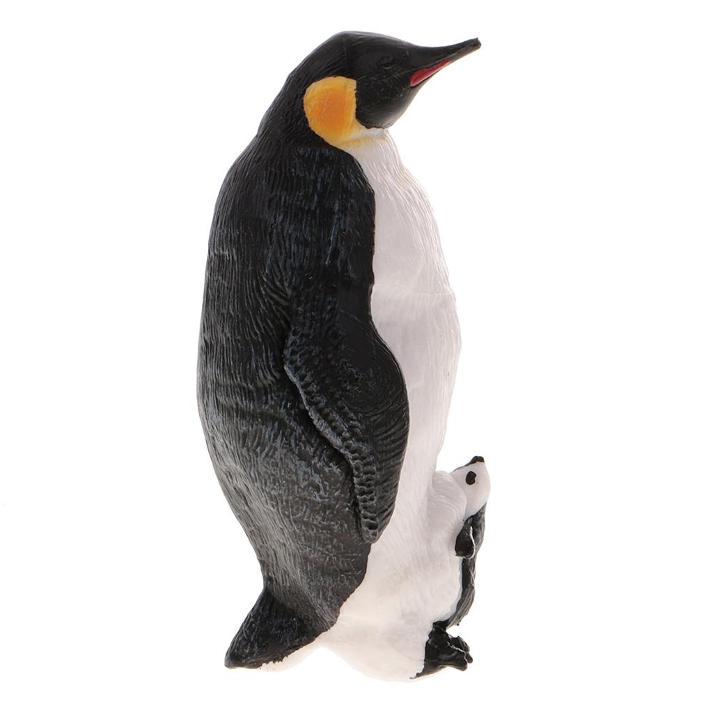 2x Realistic Animal Model Figurine Action Figures Educational Toy Penguin