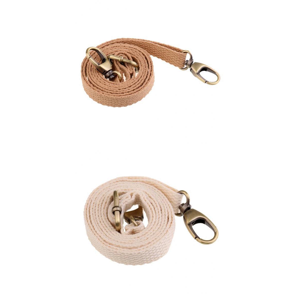 2Pices Adjustable Canvas Bag Handle Shoulder Bag Strap Replacement 1.2cm
