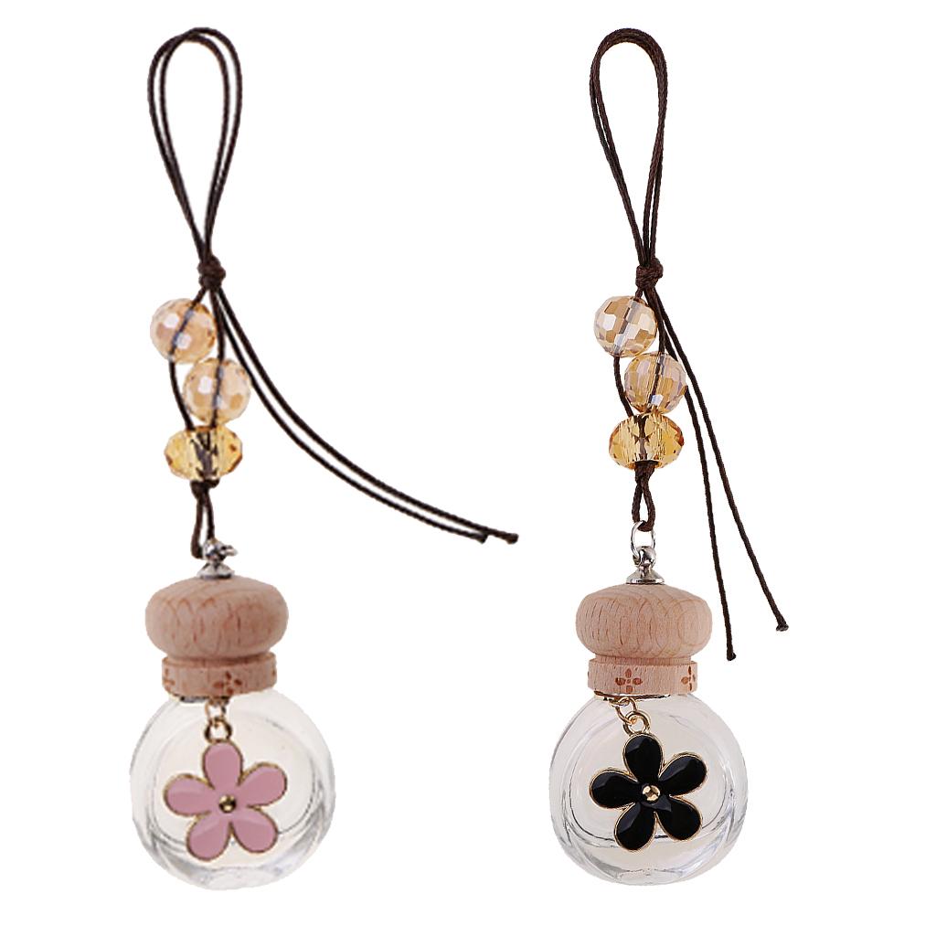 2x Car Home Perfume Bottle Hanging Air Freshener Diffuser Fragrance Bottle