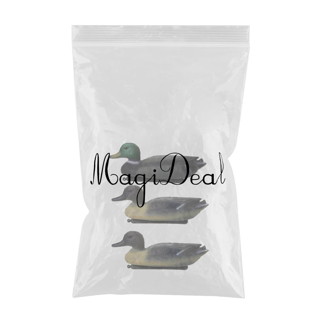 3 Pieces Floating Duck Decoy Drake Hunting Bait Lawn Ornaments Garden Decors