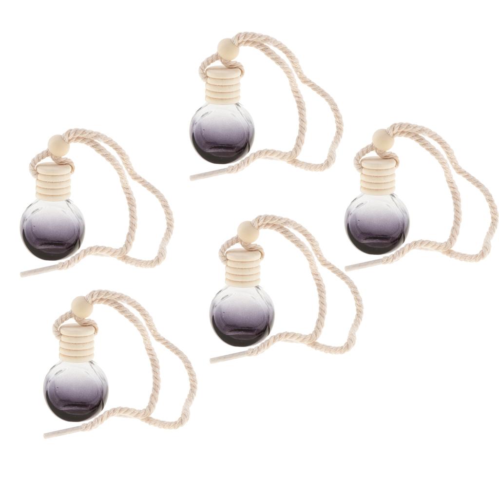 10ml Empty Perfume Bottle Pendant Car Hanging Ornament Home Decor 5Pieces