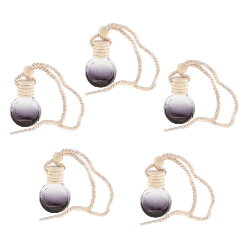 10ml Empty Perfume Bottle Pendant Car Hanging Ornament Home Decor 5Pieces