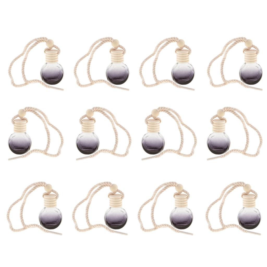10ml Empty Perfume Bottle Pendant Car Hanging Ornament Home Decor 12Pieces