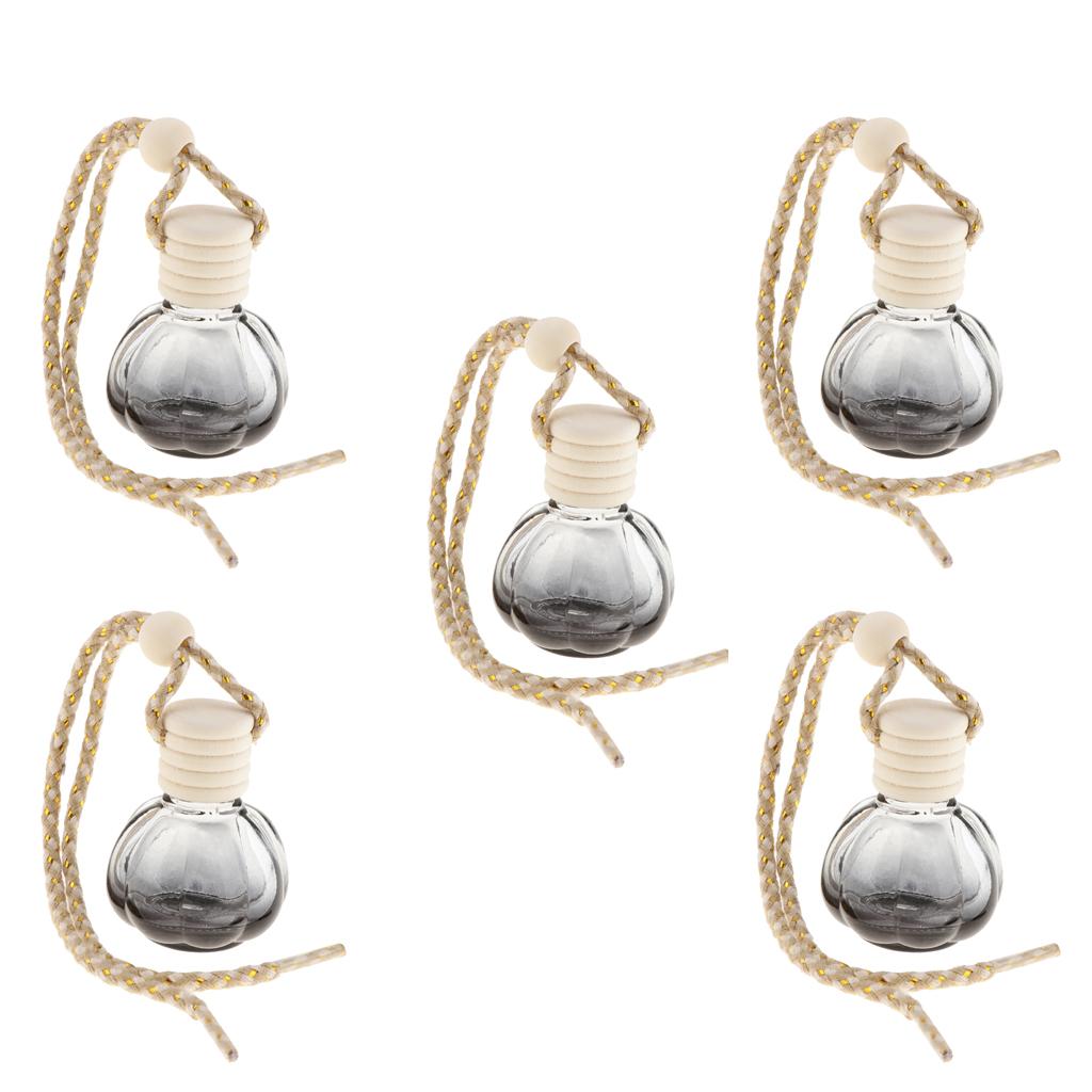 5Pcs 10ml Empty Perfume Bottle Car Hanging Pendant Home Decor Pumpkin